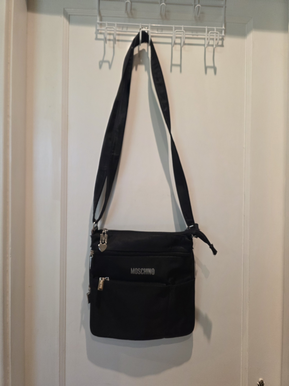 Moschino Black Crossbody Shoulder Bag